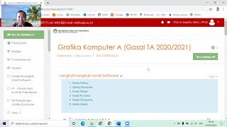 Install Python dan PyOpenGL