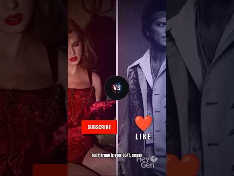 Bruno Mars vs Taylor Swift --2026 — Who Dominates Pop Music? #vsworld