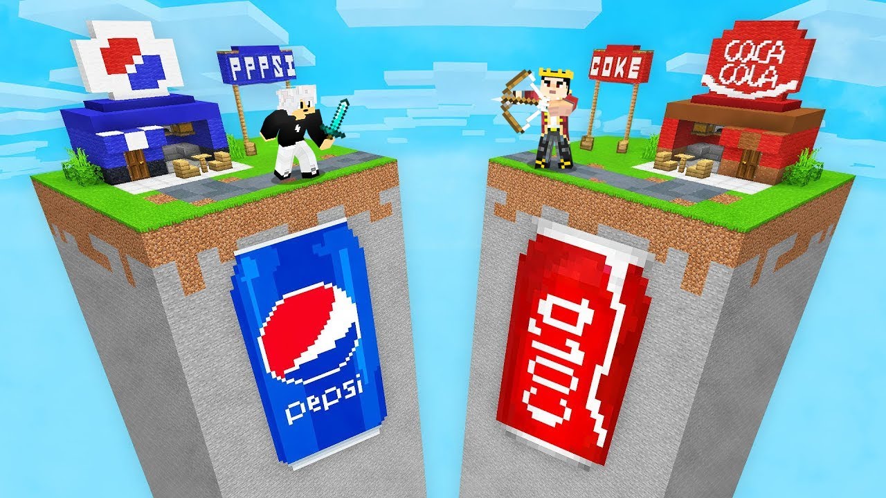 POSLEDNJI KO OSTANE NA MINECRAFT CHUNKU POBJEĐUJE!! 😮 (PEPSI VS KOLA)
