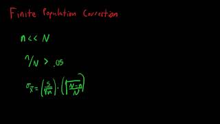 Finite Population Correction Factor