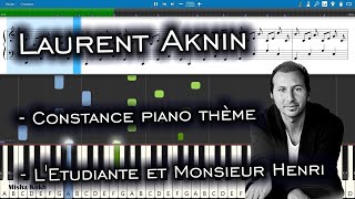 Miniatura del video "Laurent Aknin - Constance - L'Etudiante et Monsieur Henri [Piano Tutorial | Sheets | MIDI] Synthesia"