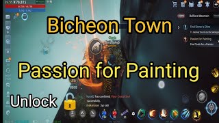 Mir4| Bicheon Town ( PASSION FOR PAINTING) how to unlock 🔓 2024