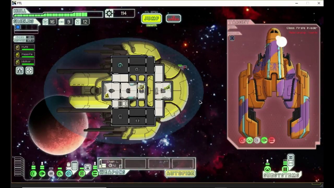 Let's play Part 1 FTL Slug Cruiser C - Getting Started