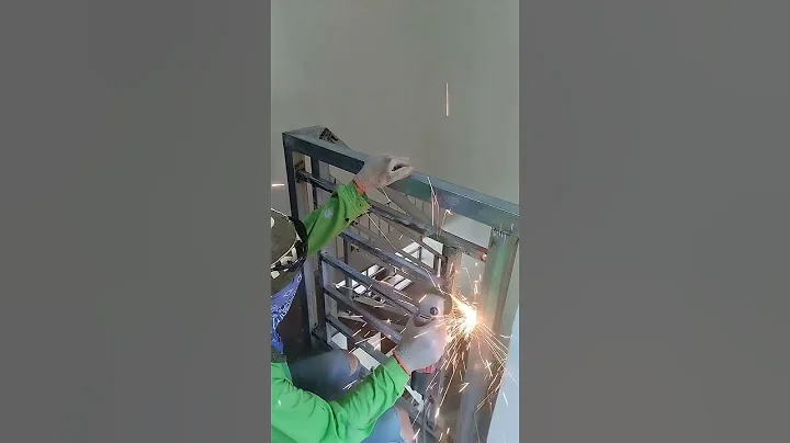 Grinding of Railing #grinding #grind #metalwork #railingstairs #welder #shortvideo #shorts #railing