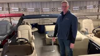 2020 Manitou 22 Aurora Angler LE FF, with Evinrude 90 hp ETEC Pontoon Series by Ohio Valley Boats