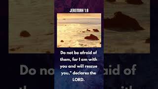 Divine Assurance: Fear Not, for the Lord is with You! 🙏💪- Jeremiah 1:8