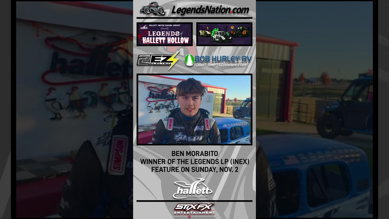 Ben Morabito interview, winner of the Legends LP Sunday feature – 2025 Legends of Hallett Hallow