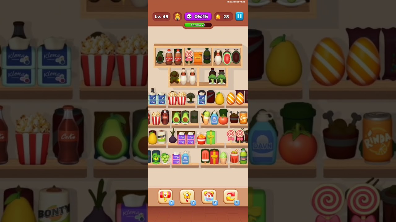 Satisfying sorting game 