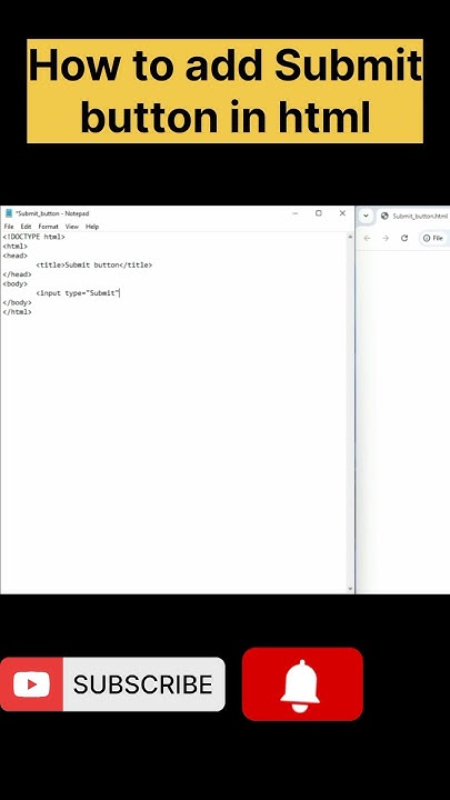 How to add submit button in html🚀🚀🚀🚀 #freefire #htmltags #bulletedlist ...