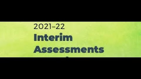 Interim Assessment Login