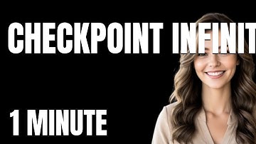 The Ultimate Checkpoint Infinity Review Tutorial  From Zero to Pro in 1 Minute