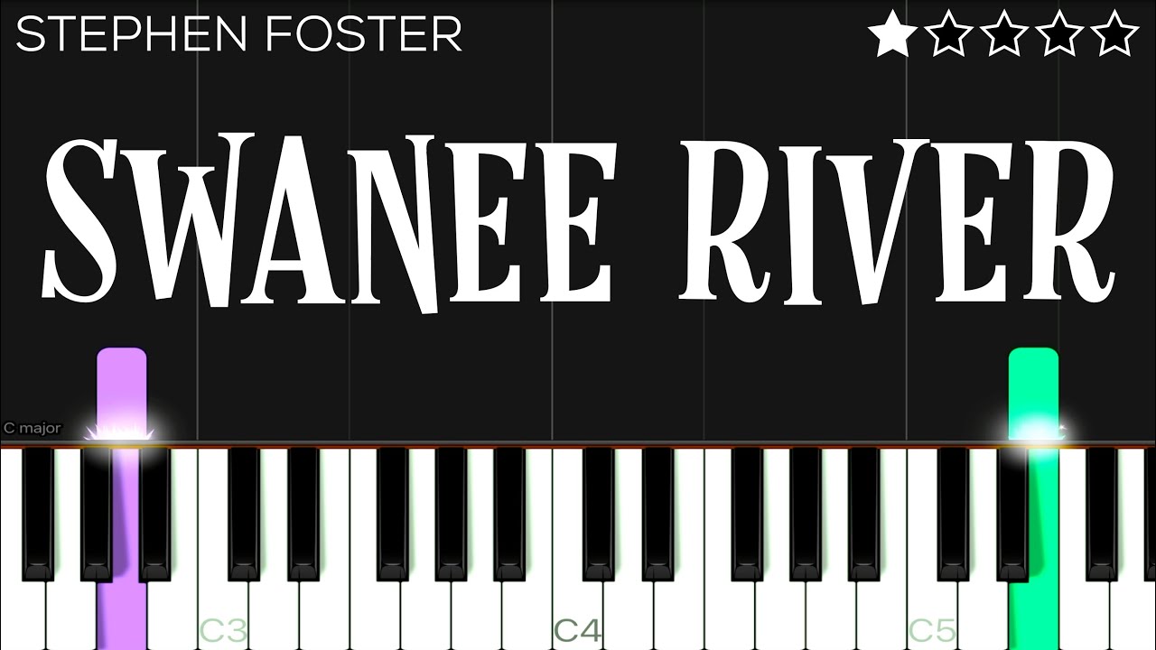 Stephen Foster - Swanee River | EASY Piano Tutorial