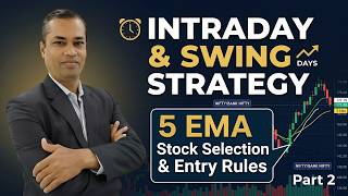 Intraday and Swing Trading Strategy | EMA Stock Selection & Entry Rules | PART 2