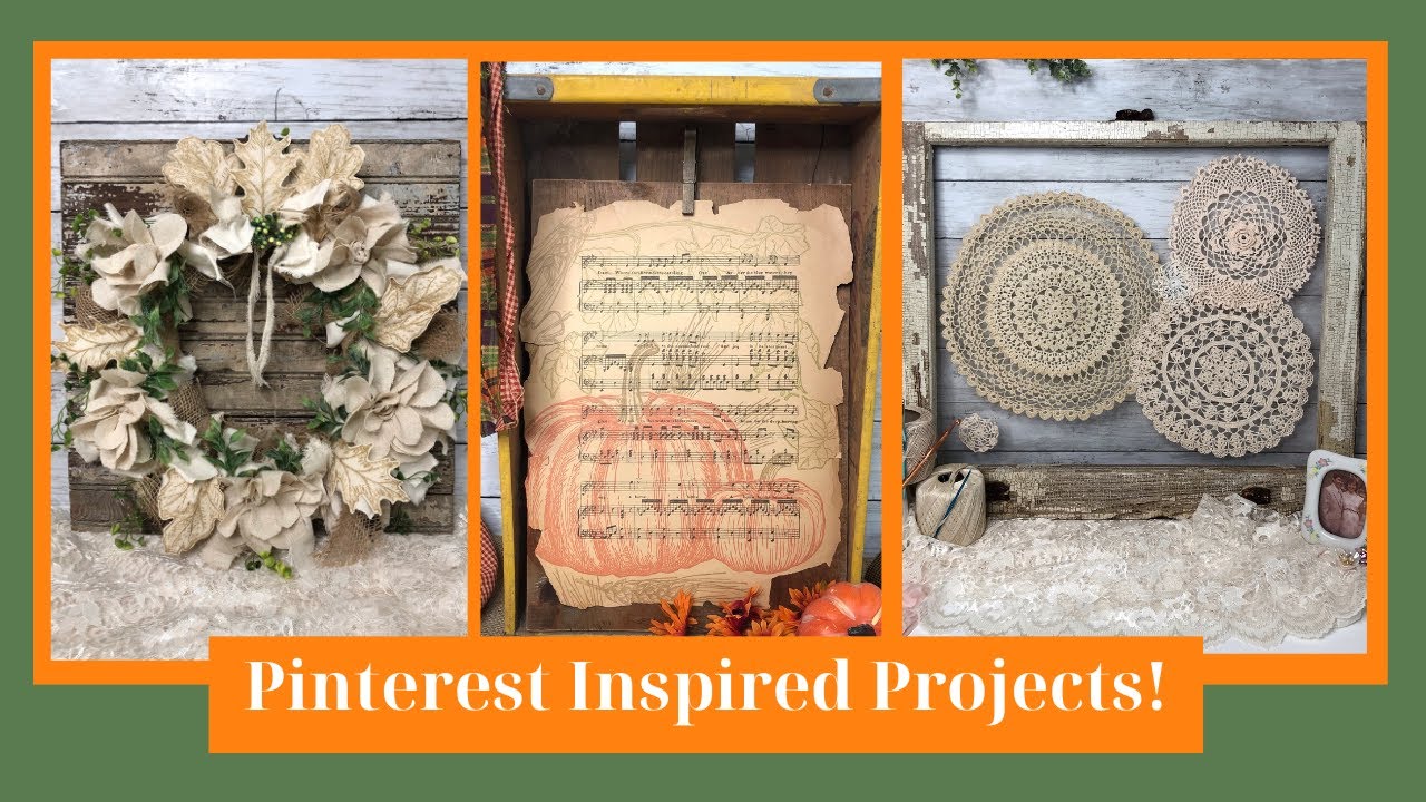 Старая оконная салфетка • Ноты с печатью «Урожайный урожай» IOD • Нейтральный осенний потертый венок