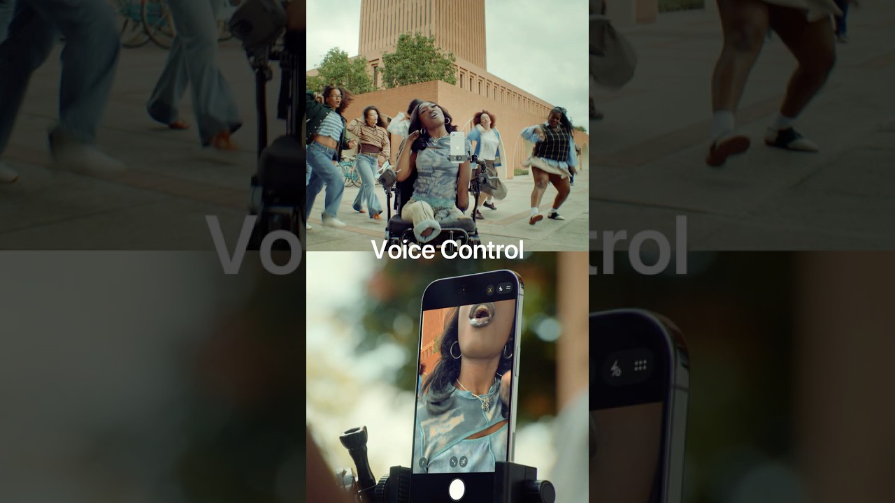 Take a selfie just by speaking. #Shorts