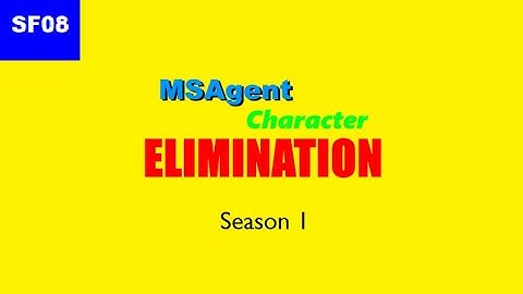 MSAgent Character Elimination - Season 1