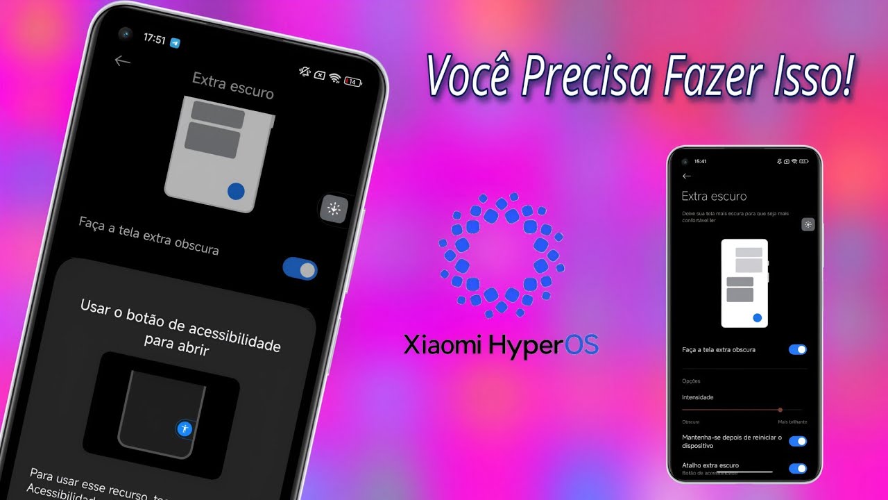 Ative Agora 🔥 Modo Extra Escuro - Xiaomi HyperOS - Esse Recurso é Essencial para a sua Saúde Visual!