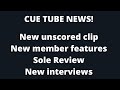 Cue Tube update - new interviews, a birthday message and member features!