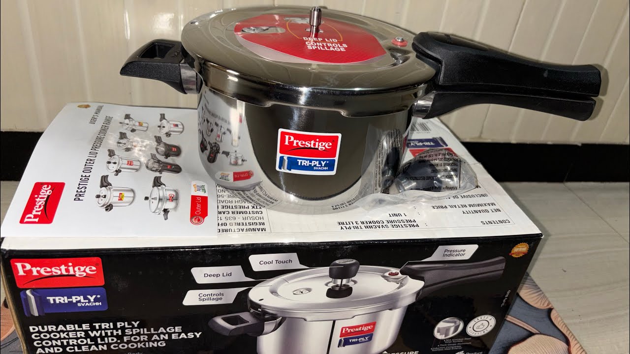 Unboxing Prestige Svachh Triply Pressure Cooker 3Litre