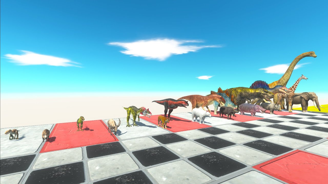 SPEED OLYMPICS RACE DINOSAURS VS ANIMALS GET A TOP - Animal Revolt Battle Simulator