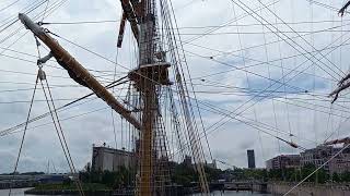 1930 Amerigo Vaspucci, "most beautiful boat in the world" visiting Montreal from Italy.