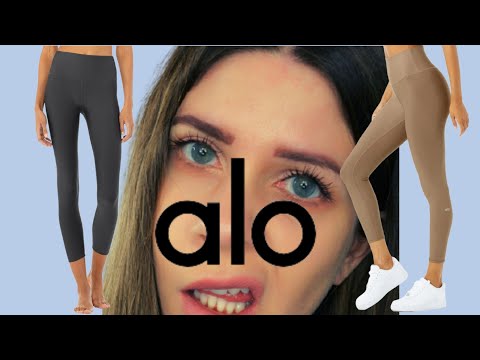 ALO airbrushed VS ALO  airlift leggings | Yoga Pants Review