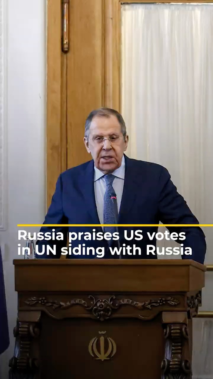 Russia praises US votes in UN siding with Russia | AJ#shorts