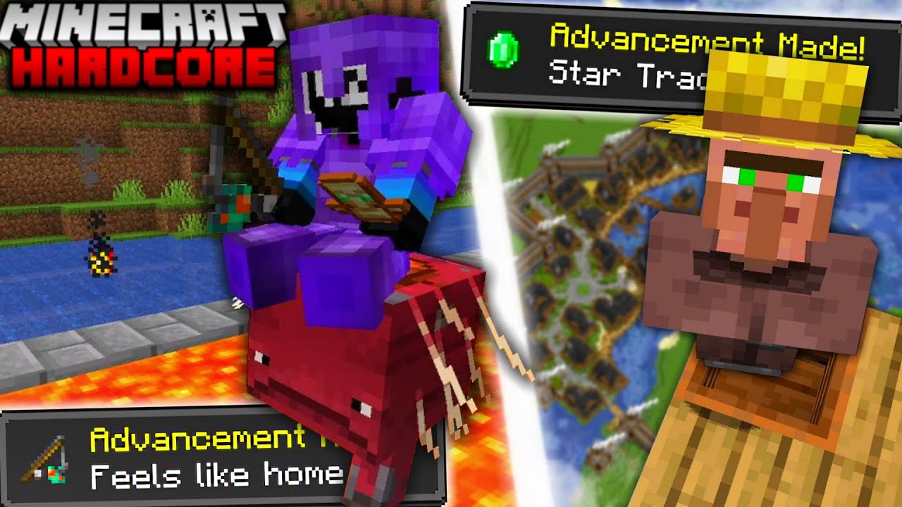 ⁣I Completed EVERY Advancement in Hardcore Minecraft (#8)