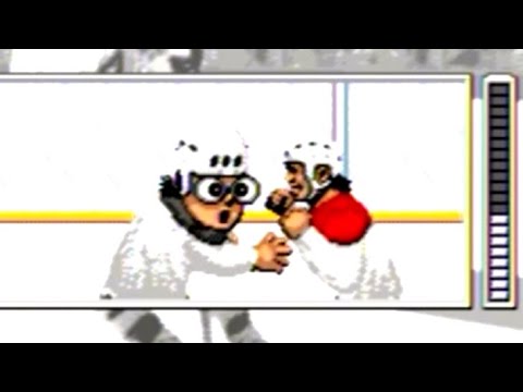 Fight! Pittsburgh Vs Washington Mario Lemieux Hockey Sega Genesis Gameplay