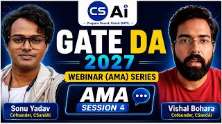 GATE DA Webinar - AMA Session 4 | GATE Data Science and AI Paper