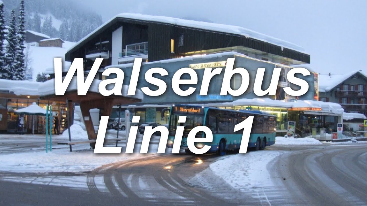 [Video] Buslinie 1 (Teilstrecke) | Baad (Kleinwalsertal) - Riezlern ...