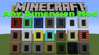 NEW DIMENSIONS IN MINECRAFT! - Minecraft Mods #33 - Any Dimensions Mod