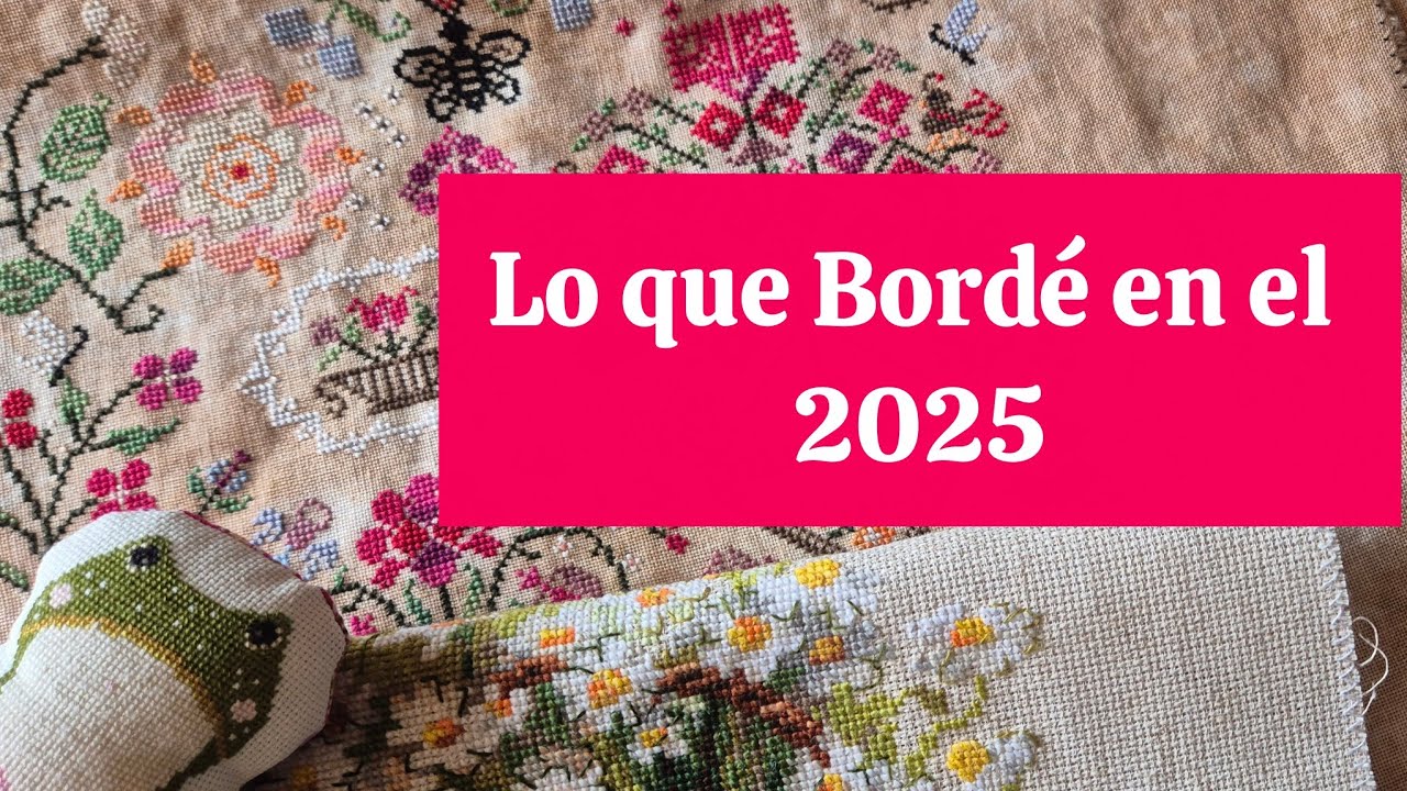 Lo que Bordé en el 2025 / Punto de Cruz