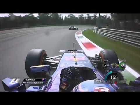 F1 2014 Ricciardo vs Vettel Big Battle - Monza Race Onboard - Italian Grand Prix | With Telemetry