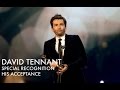 David Tennant's NTA Special Recognition - His Acceptance