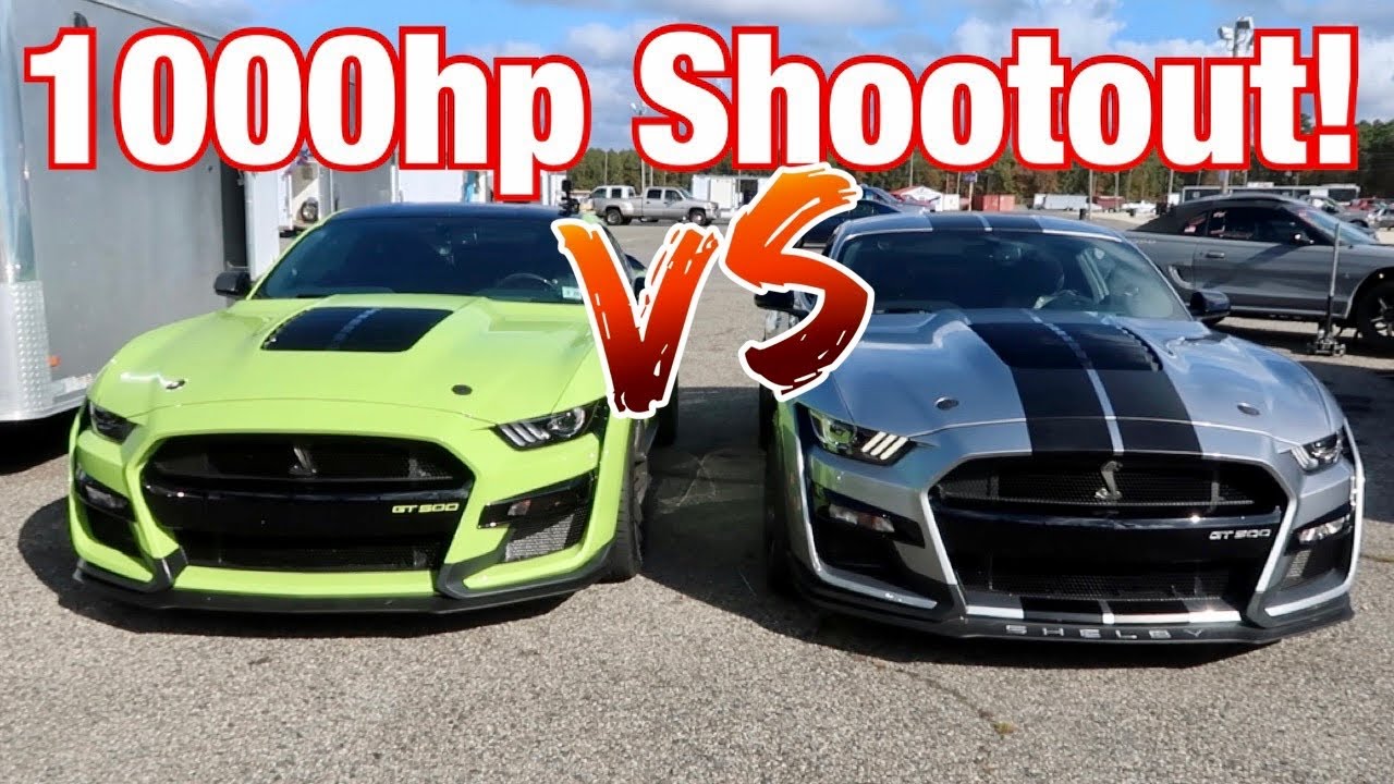 1st 1000hp vs 1000hp 2020 GT500 Drag Race! *Photo Finish!