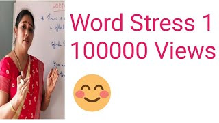 Word stress in English Part 1