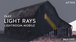 Create Realistic LIGHT RAYS in LIGHTROOM MOBILE || Moody & Cinematic Photo Editing in Lightroom screenshot 5
