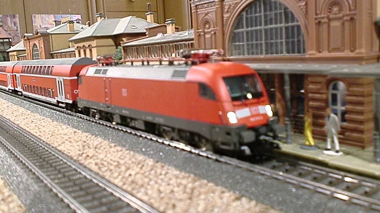 Märklin Taurus DB mit Sound und Doppelstockwagen YouTube