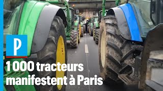 1 000 agriculteurs manifestent à Paris
