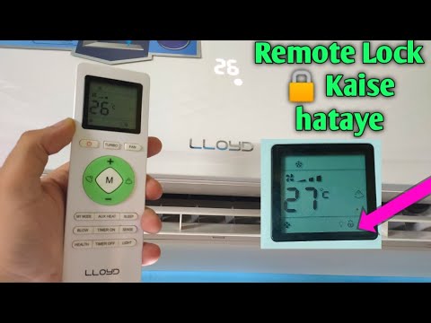 How To Unlock Lloyd AC Remote | Lloyd AC Remote Lock Unlock Process