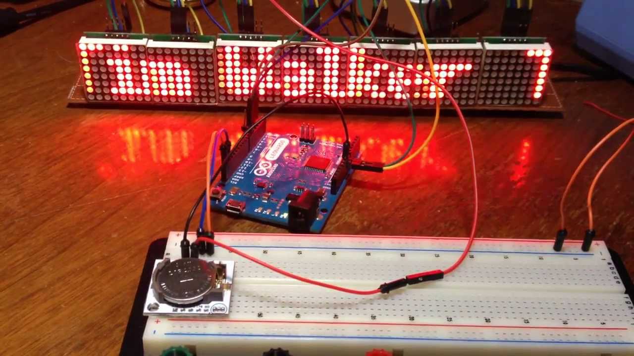 Silly Arduino Clock - YouTube