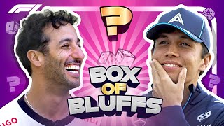 'He Must Be The Worst Liar I've Ever Known!' | Box Of BLUFFS! | Daniel Ricciardo & Alex Albon Resimi