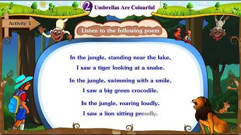 STD 5th English | Unit 2 Activity 1 | Rhyme with Text Only