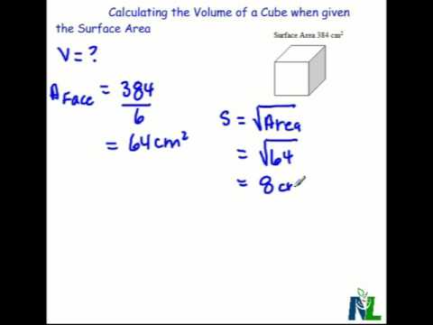 Calculating the Volume of a Cube when given the Surface Area