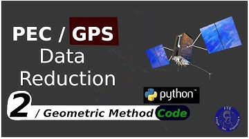 Position Error Correction PEC/GPS - part 2 - Geometric Method Data Reduction in Python