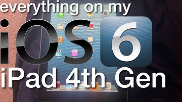 Everything on my RARE iOS 6 iPad 4!