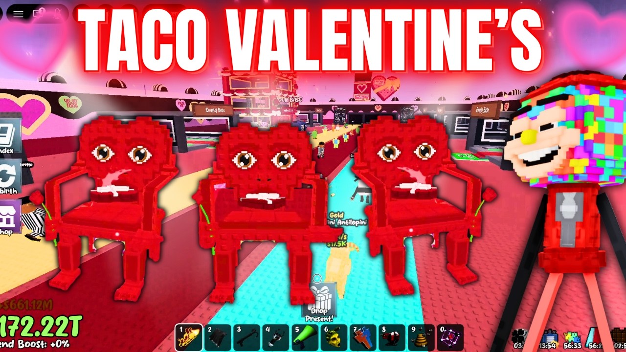TACO TUESDAY VALENTINE'S EVENT WENT WILD 🌮😈 Admin Abuse + New Brainrots