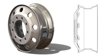 SolidWorks Tutorial #327 : Wheel Rim