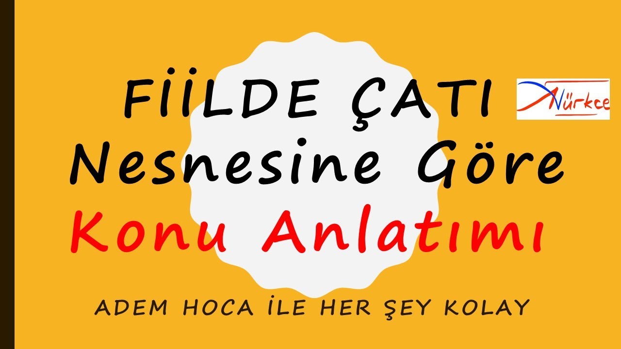 2) FİİLDE ÇATI / NESNE YÜKLEM İLİŞKİSİ KONU ANLATIMI / 2020 TAYFA / (ADEM HOCA)